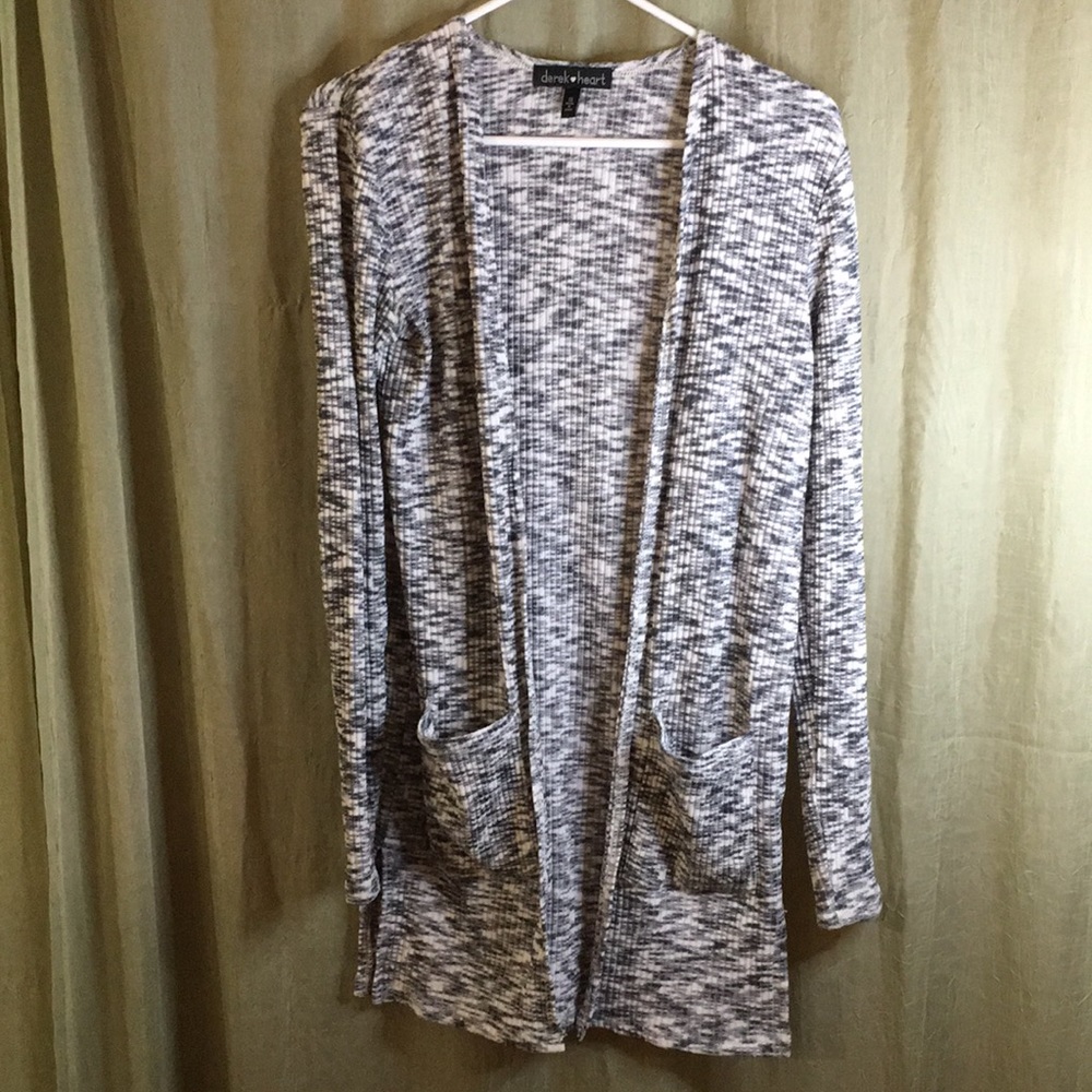 Derek Heart ♥️ open front duster cardigan with POCKETS!